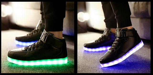 Glowing Sneakers - Hook Loop