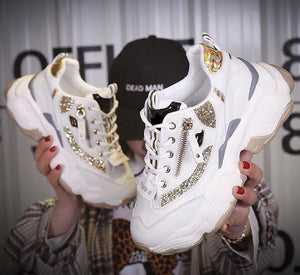 Glitter Chunky Sneakers