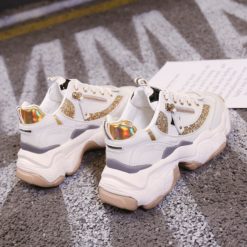 Glitter Chunky Sneakers