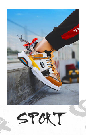 Weave Sneakers Men Running