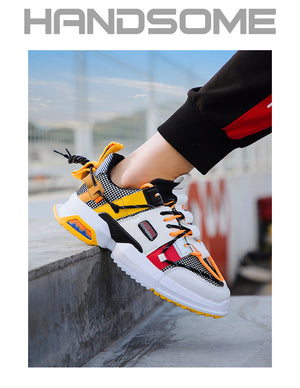Weave Sneakers Men Running