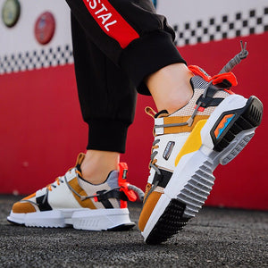Weave Sneakers Men Running