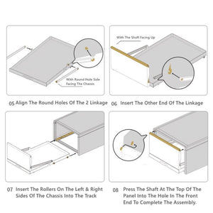 Push and pull Boxes 3PCS